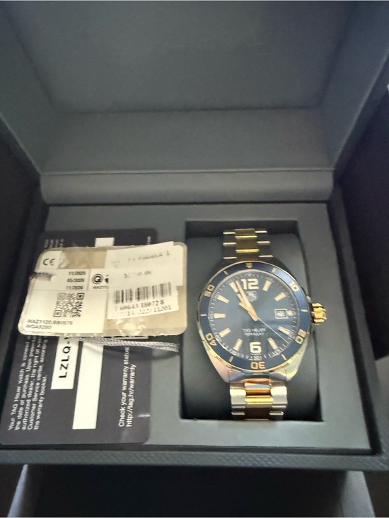 Tag Heuer Other - Tag Heuer Two-Tone Blue Dial Men's Watch with Gold Accents